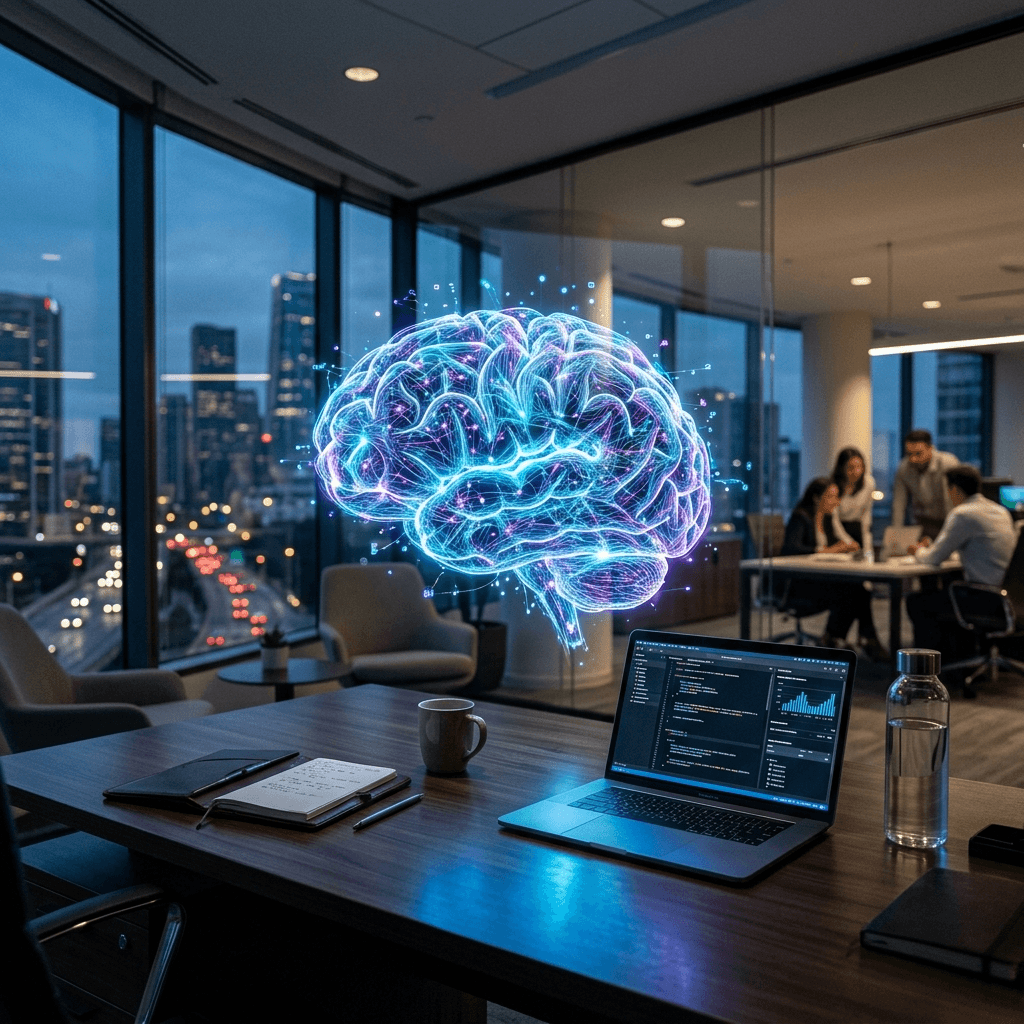 Intelligent AI Microchip Processor motherboard
